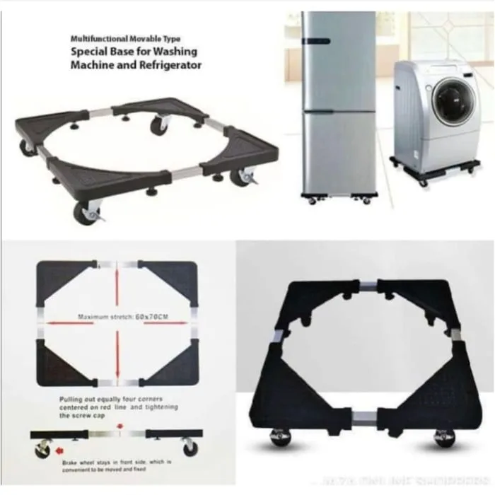 Adjustable Home Appliance Base Trolley