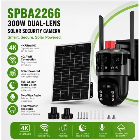 4K Ultra HD Dual Lens Solar Battery Camera, photo 3
